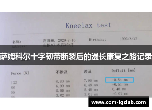 萨姆科尔十字韧带断裂后的漫长康复之路记录